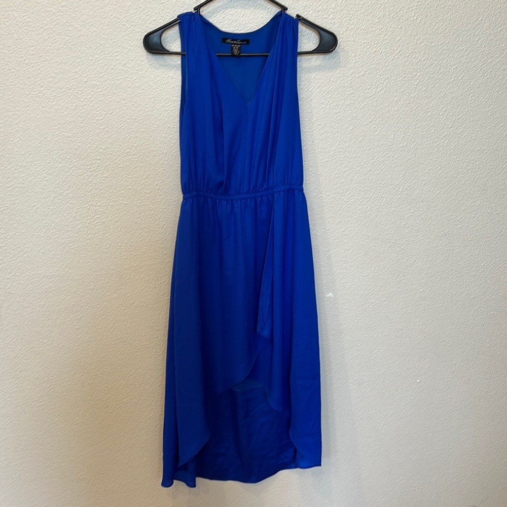 Kenneth Cole royal blue high low dress
